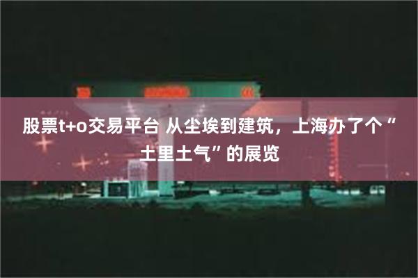 股票t+o交易平台 从尘埃到建筑，上海办了个“土里土气”的展览