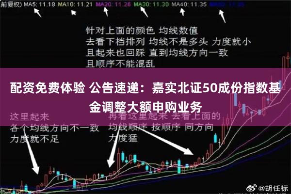 配资免费体验 公告速递：嘉实北证50成份指数基金调整大额申购业务